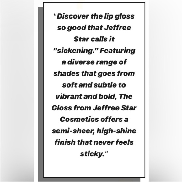 Jeffree Star MOUTHFUL Lip Gloss - Picture 3 of 4